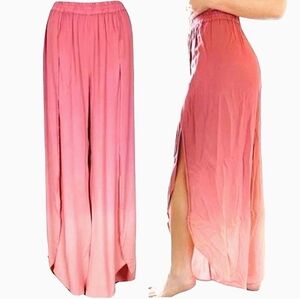 NWT Young Fabulous & Broke Wide Leg Pants In Ombre Pink